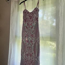 Purple Sequin Dress