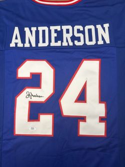 🏈 Ottis “O.J.” Anderson PSA Autographed #24 Football Jersey 🏈