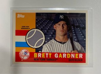 Brett Gardner 2013 Topps Archives # 60R-BG • 1960 Topps Relic Game Used Memorabilia * New York Yankees