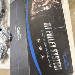 DIY Pulley System Home Gym – Cable Machine Attachments (Open Box)