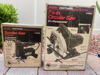 Craftsman Circular Saw & Scroller saw