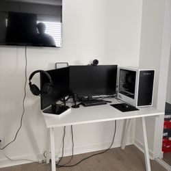 White IKEA Desk 