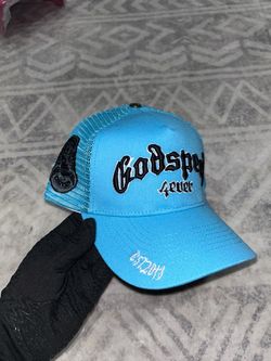 Godspeed Forever blue trucker cap