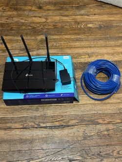 Router with 100ft Ethernet Cord