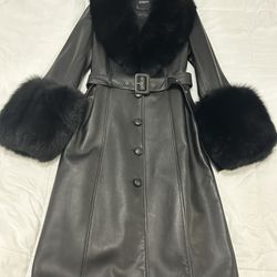  Fur Foxy Leather Coat