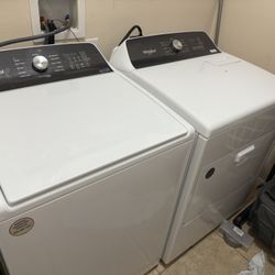 Whirlpool - Electric Dryer and Top Load Washer