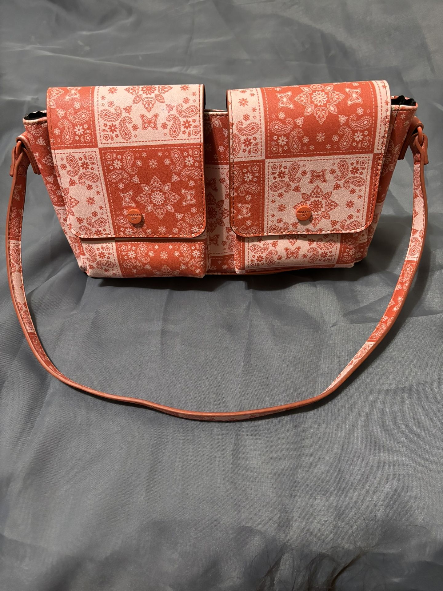 Madden Girl Red Paisley Handbag