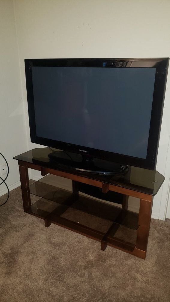 Samsung TV and stand