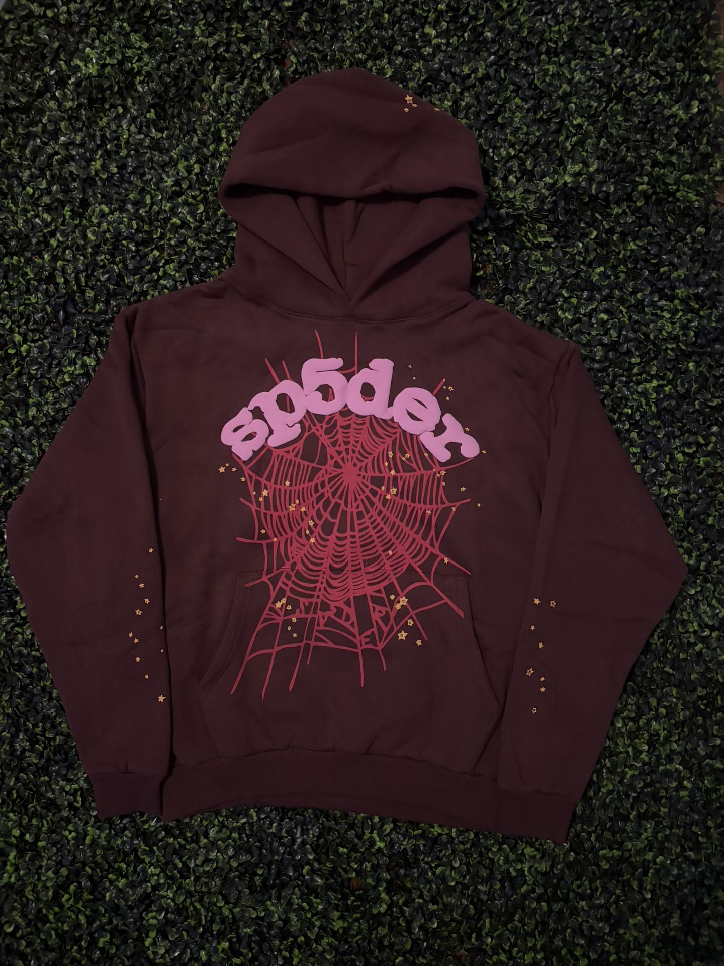 Sp5der Web Hoodie Brown