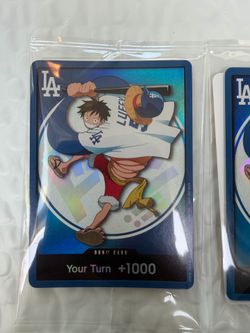 One piece dodgers luffy card promotional card