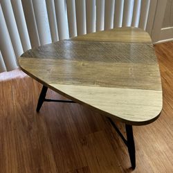 MCM Triangular Wood Coffee Table