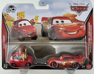 2026 Disney Pixar Cars 20th Anniversary 2-Pack Maddy McGear & Lightning McQueen