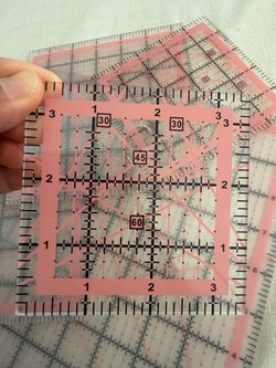 Clear 5 Quilting Rulers Set with Angle Guides