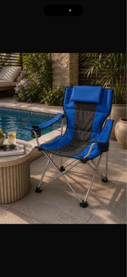 Brand new! Oversized heavy duty Camping chairs - Wide Folding Portable outdoor chair