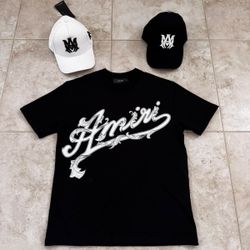 Amiri Set ( Tshirt-Hat ) New Season Any Colors 