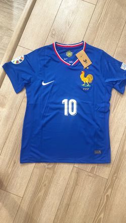 France Style Soccer Jersey #10 Mbappe Men’s Football Shirt Blue New Sizes S M XL