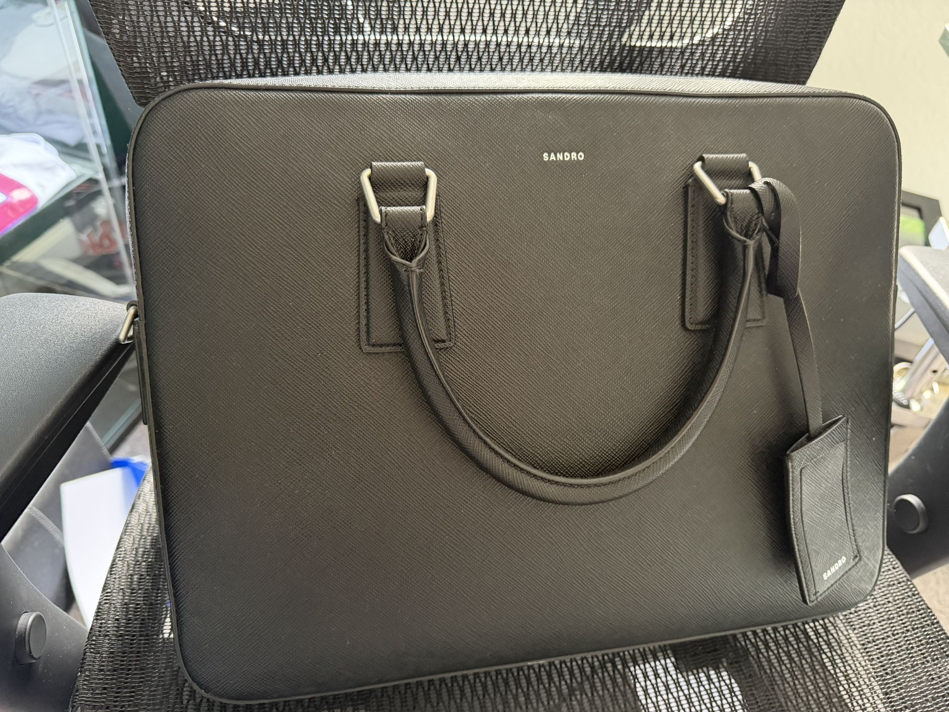 Sandro Leather Briefcase