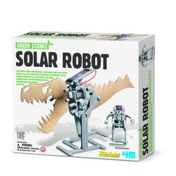 New Green Science Solar Robot  Dinosaur   Solar Panel  Motor toy game activity education build