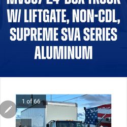 FOR SALE: 2020 INTERNATIONAL MV607 – 24’ BOX TRUCK WITH 2,000 LB LIFTGATE, NON-CDL