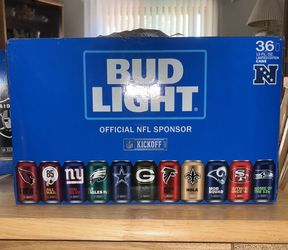NFL BUD CANS