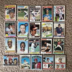 Lot Of 20 Vintage Baseball Cards Late 60’s - 85(Gibson, Aoron, Clemente, Mccovey,etc.)