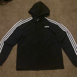 Adidas Black Small Full-Zip Hoodie