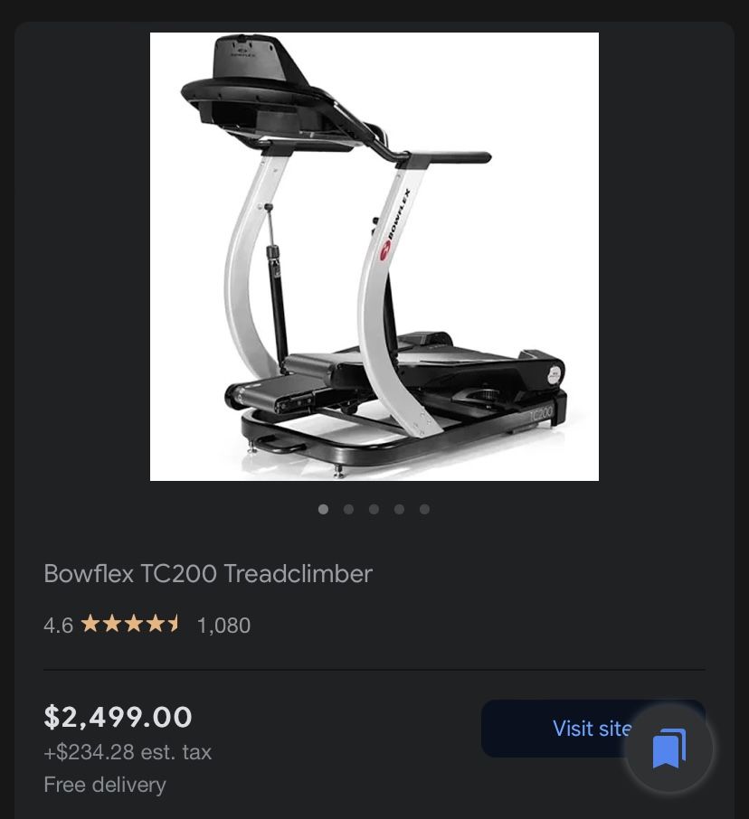 Bowflex treadclimber tc200