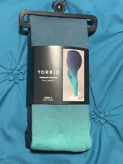 New 4X Torrid Teal & Navy Ombre Leggings