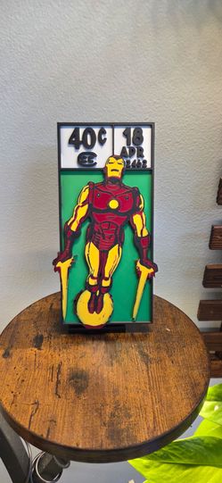 Iron Man 3D printed Comic Corner Box