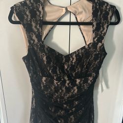 Maggy London Nude/Black Dress