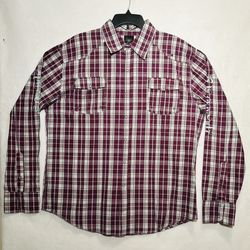 Blue Label Mens Plaid History Remembers Kings Snap Front Shirt Size 3X