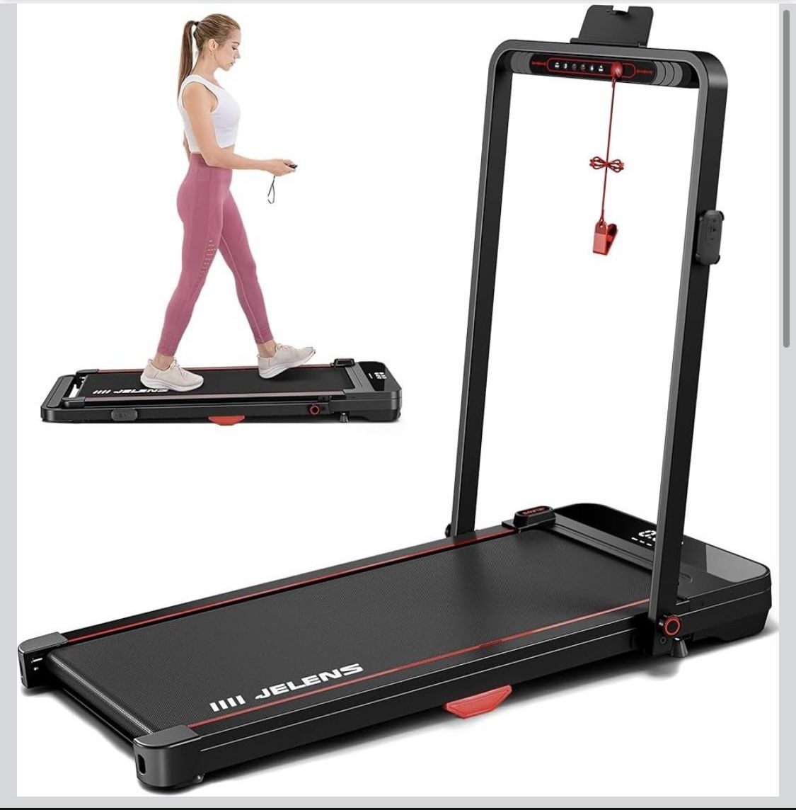 Folding Walking Pad / Treadmill – Portable Desk Treadmill, 265lb Capacity