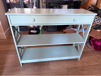 Sea Foam Blue Console Table