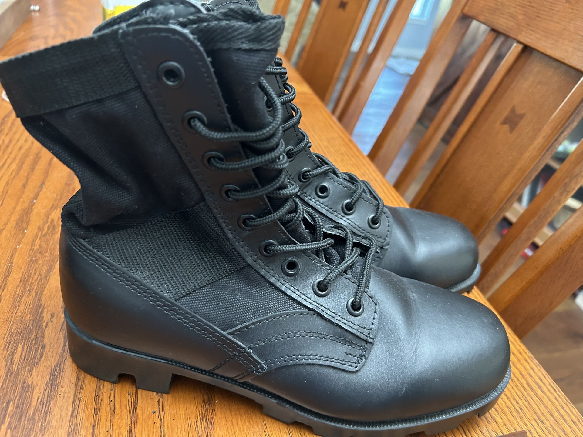 Men’s Black Military Boots