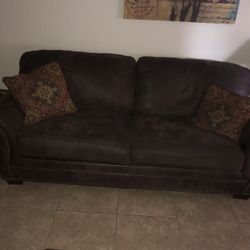 Leather Loveseat 