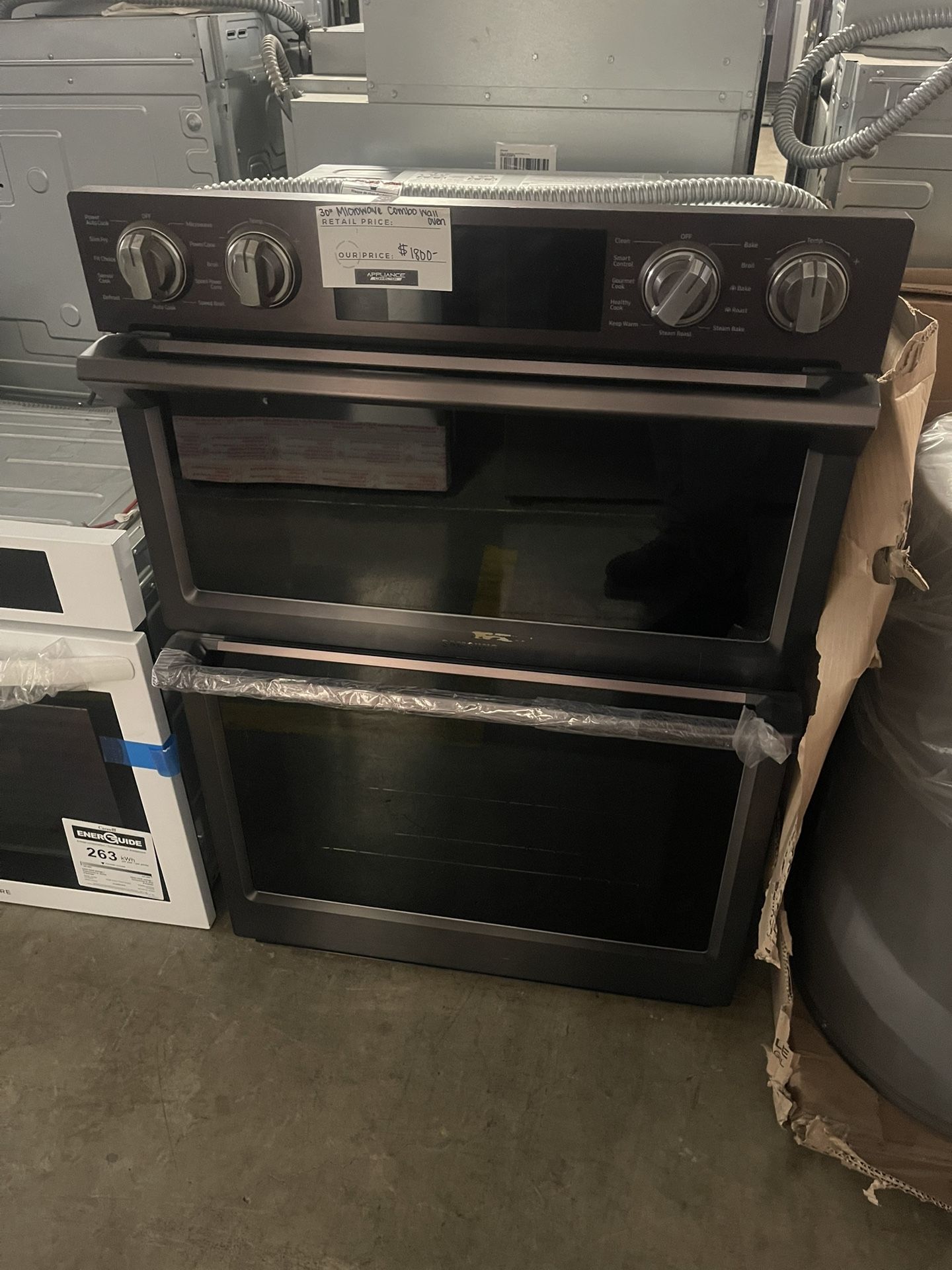 SAMSUNG MICROWAVE OVEN COMBO 30 INCH WIDE ELECTRIC 220v