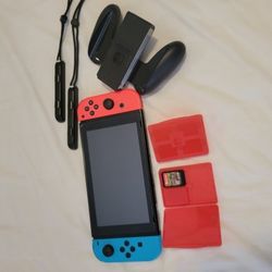 Nintendo Switch Plus Games. Accessories,  Case. Mine Craft