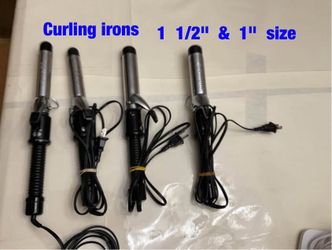 Curling irons : 1  1/2"  &  1"  size  -  $5  each