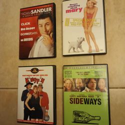 Used DVD Comedy Lot Adam Sandler Kingpin Sideways Something About Mary
