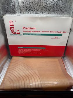 Non-slip Silicone Pastry Mat Extra Large Measurements 28x 20 Baking Mat