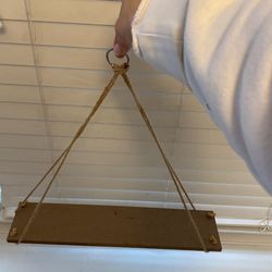 Hanging Wood Shelf