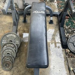 Bench Press 200 lb Weights Included