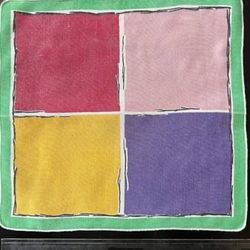 Mid Century Modern Geometric Linen Table Napkin