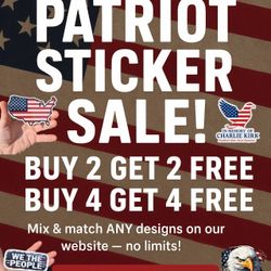 🇺🇸 LIMITED TIME ONLY — PATRIOT STICKER SALE! 🇺🇸