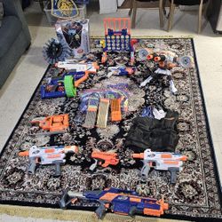NERF Guns Bundle.  All You See Is Included! $140 Obo