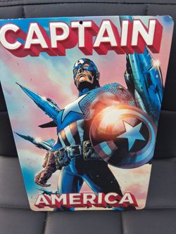 CUADRO. METAL. CAPITAN. AMERICA