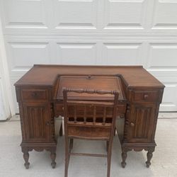 Antique Secretary’s Desk with Chair