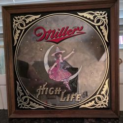 Vintage Miller High Life Mirror 1984ish