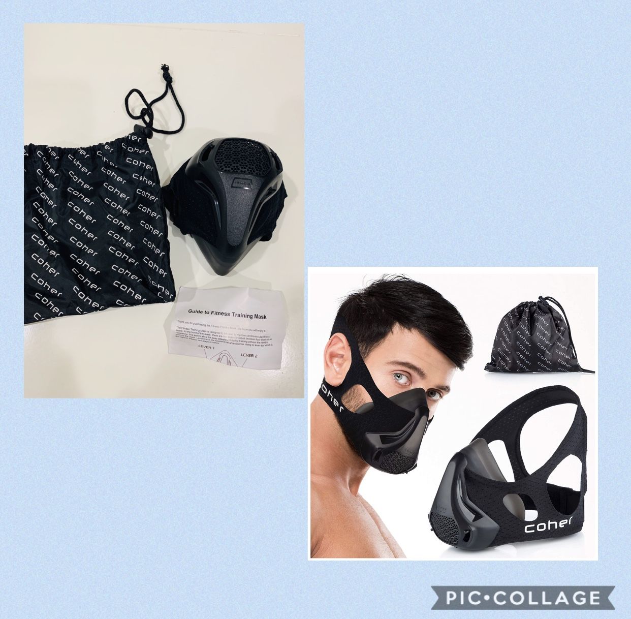 Training Mask Workout Breathing Mask for Men and Women - Adjustable Resistance Levels - Increase Lung Capacity and Endurance - Ideal for Jogging, Spo