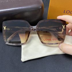 Louis Vuitton Square Tiger Print Gradient Sunglasses